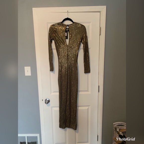 *GOLD* Fashion Nova Sequin Dress ✨ - Picture 6 of 8